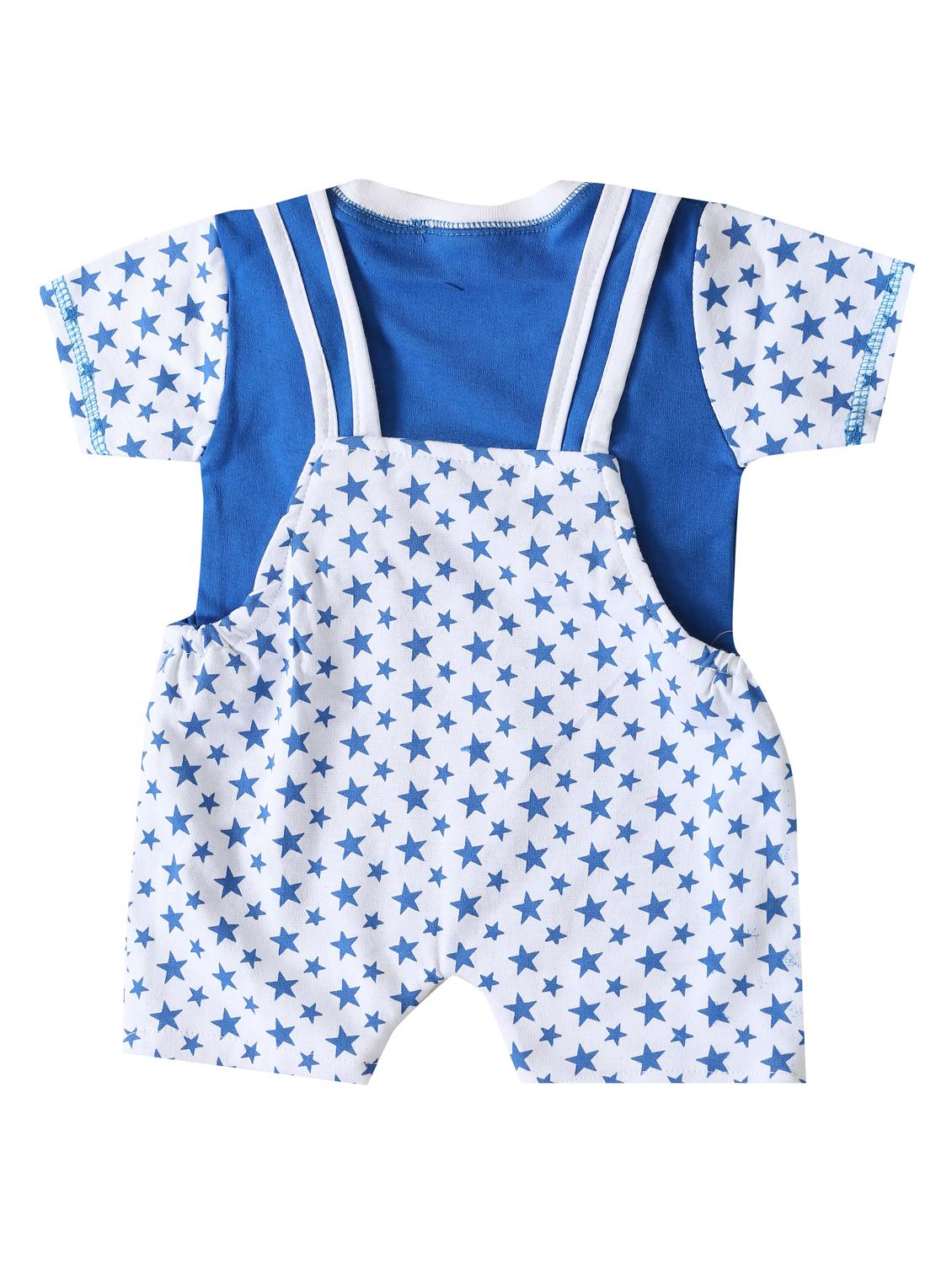 kids printed t-shirt & dungree set - 20979106 - Standard Image - 1