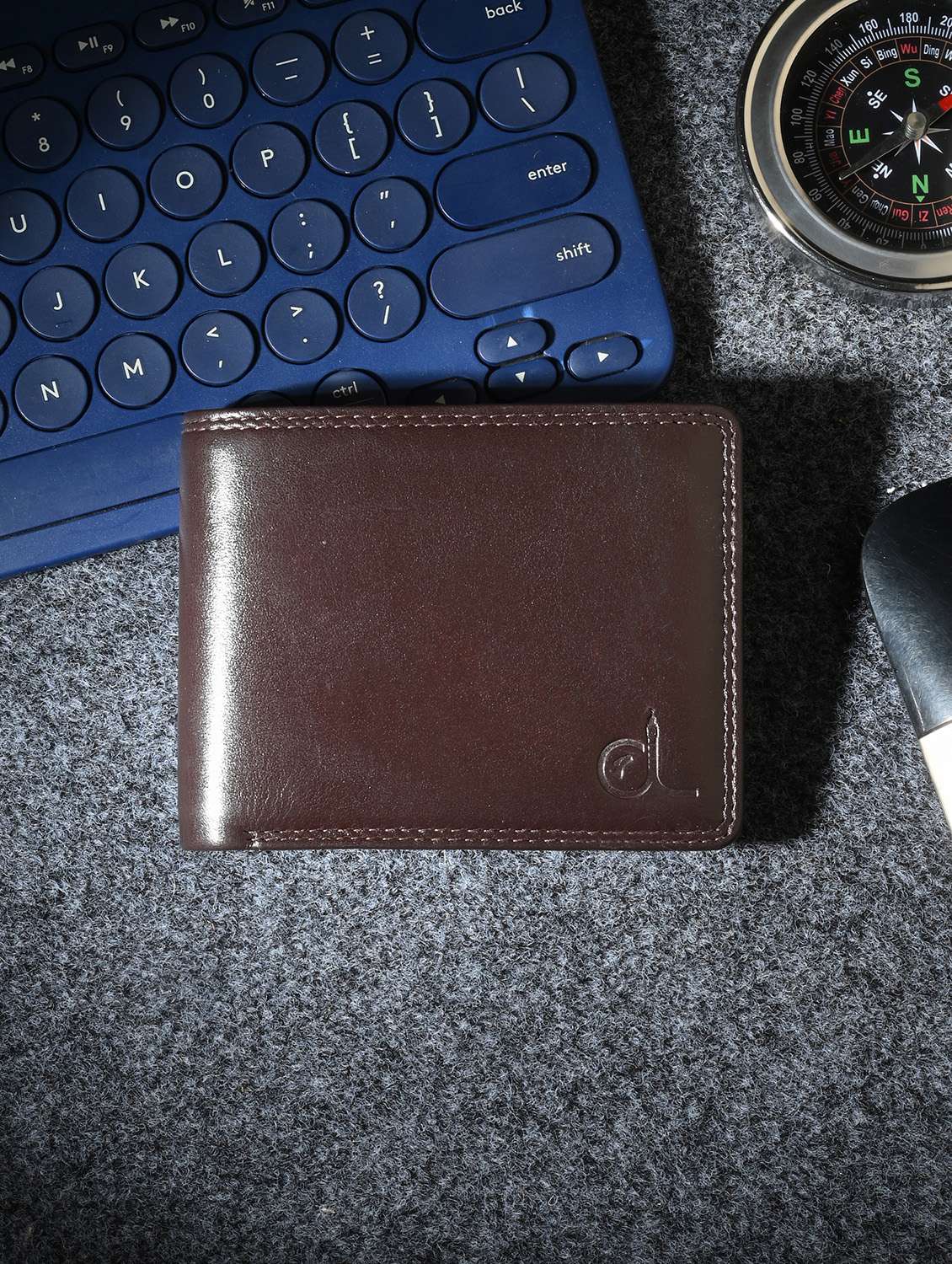 brown leather wallet