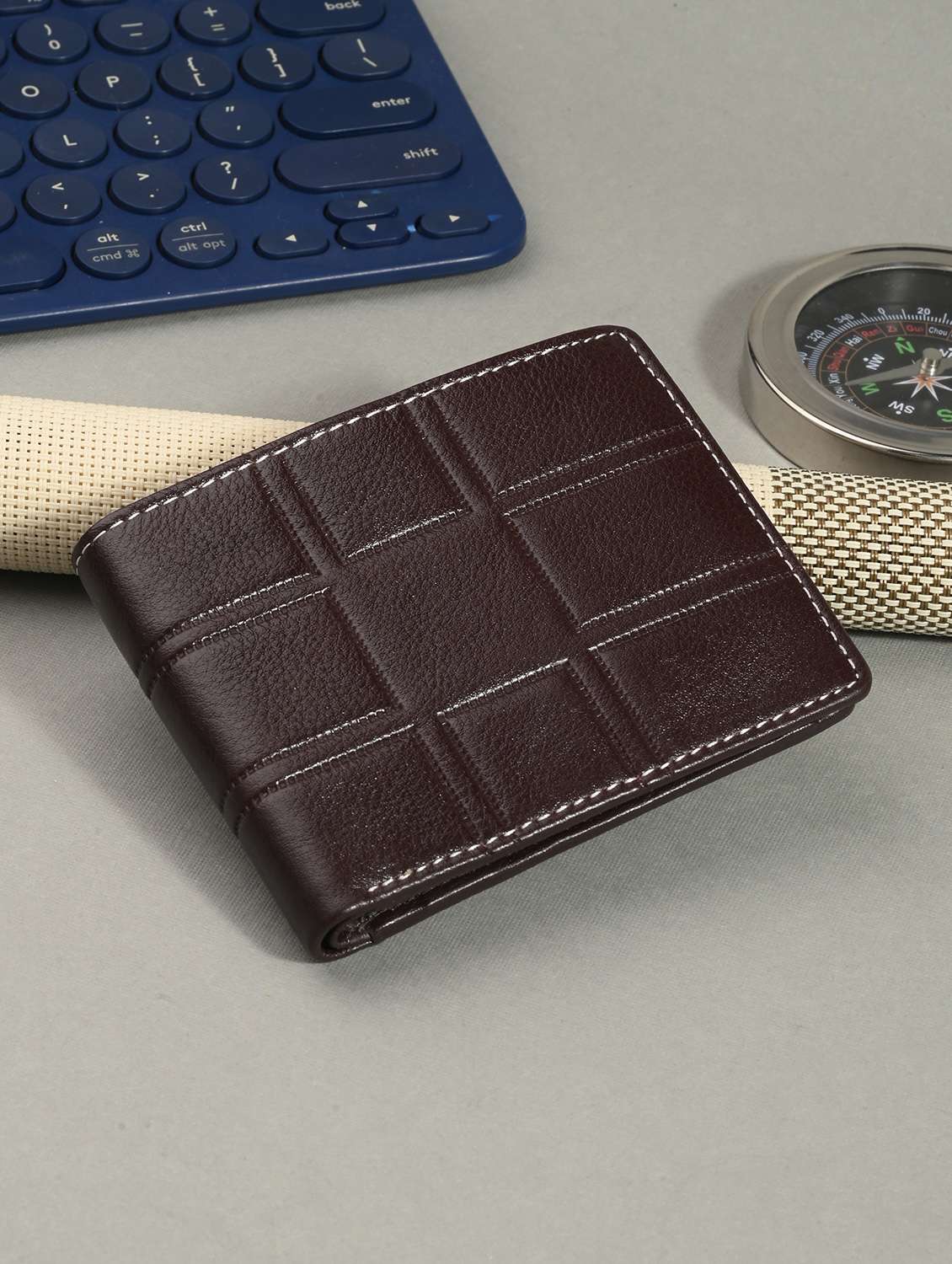 brown leather wallet