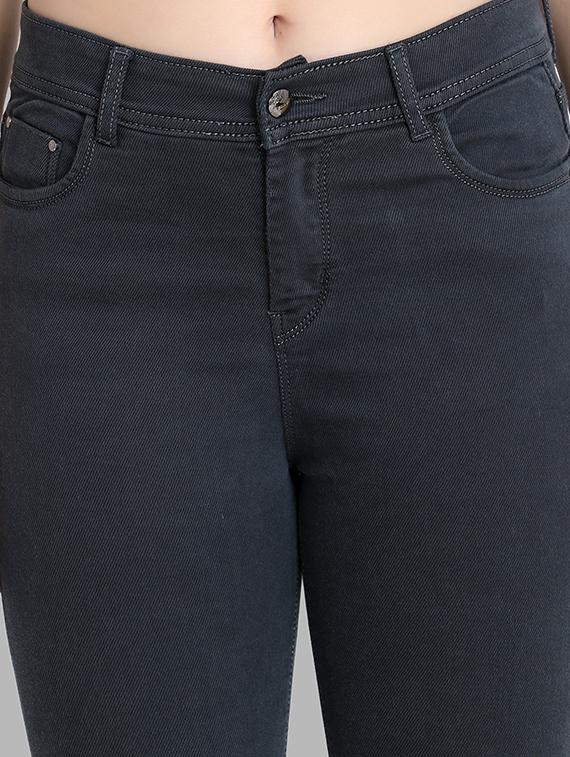 solid grey skinny fit jeans - 20981510 - Standard Image - 4
