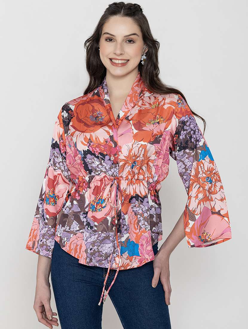 women collared printed regular top - 20982211 - Zoom Image - 0