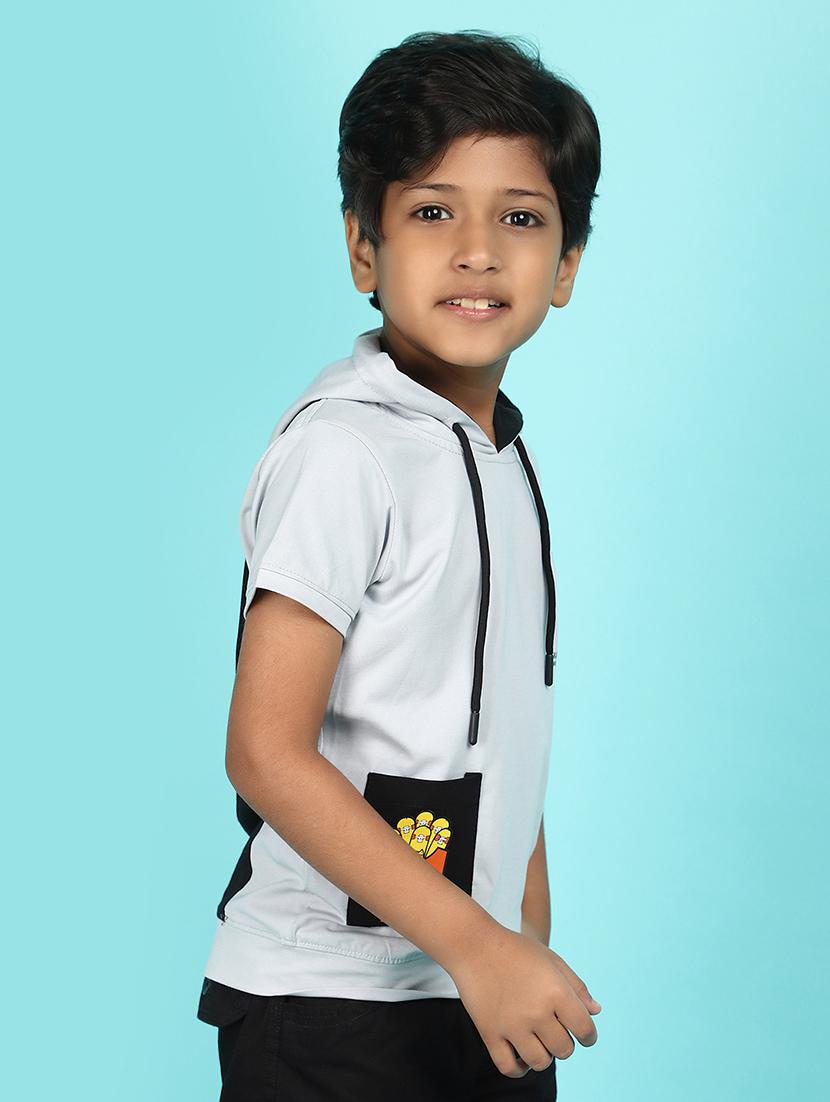 grey back printed t-shirt - 20982311 - Standard Image - 1