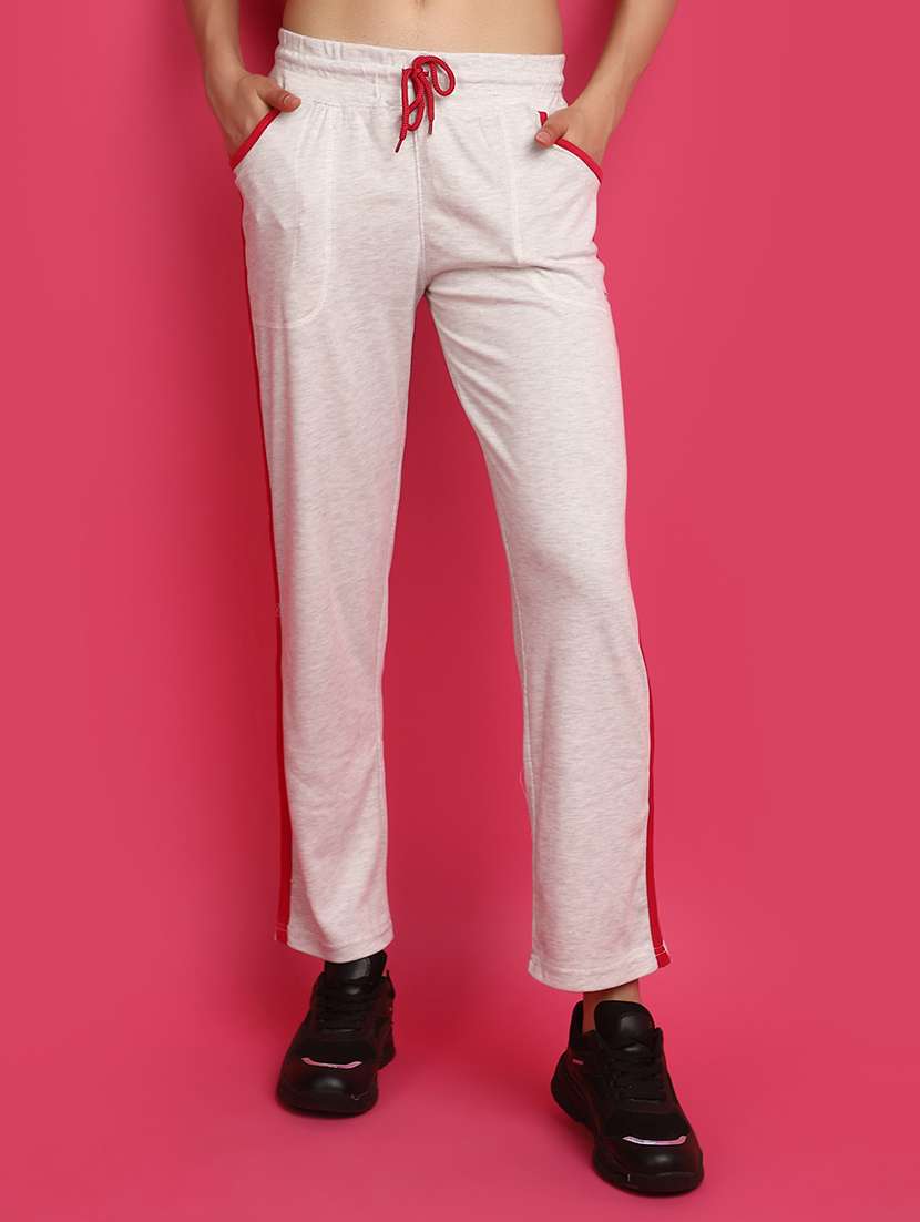 women tapered mid rise track pant