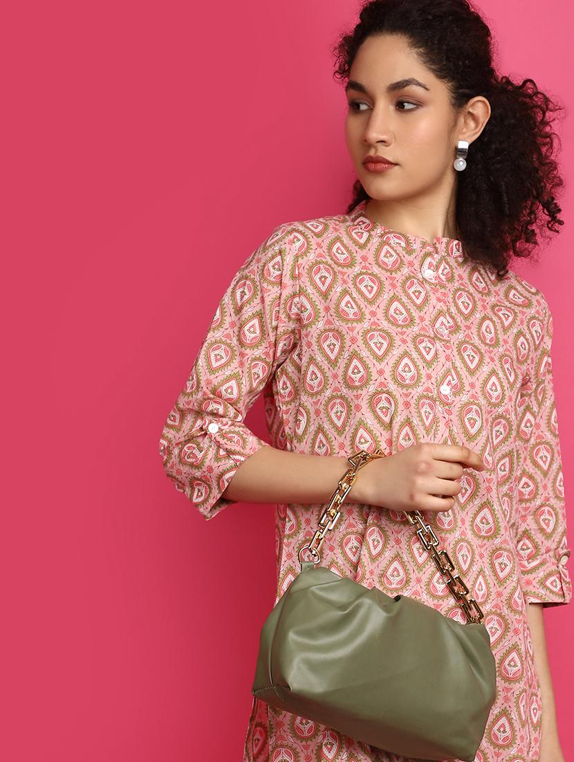 pink printed straight kurta - 20982343 - Standard Image - 4