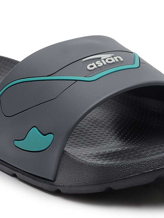 grey eva slip on slippers - 20982564 -  Standard Image - 4