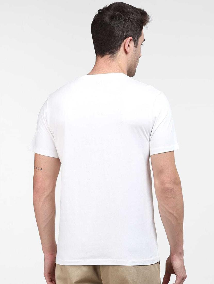 white cotton blend front print tshirt - 20982814 - Standard Image - 1