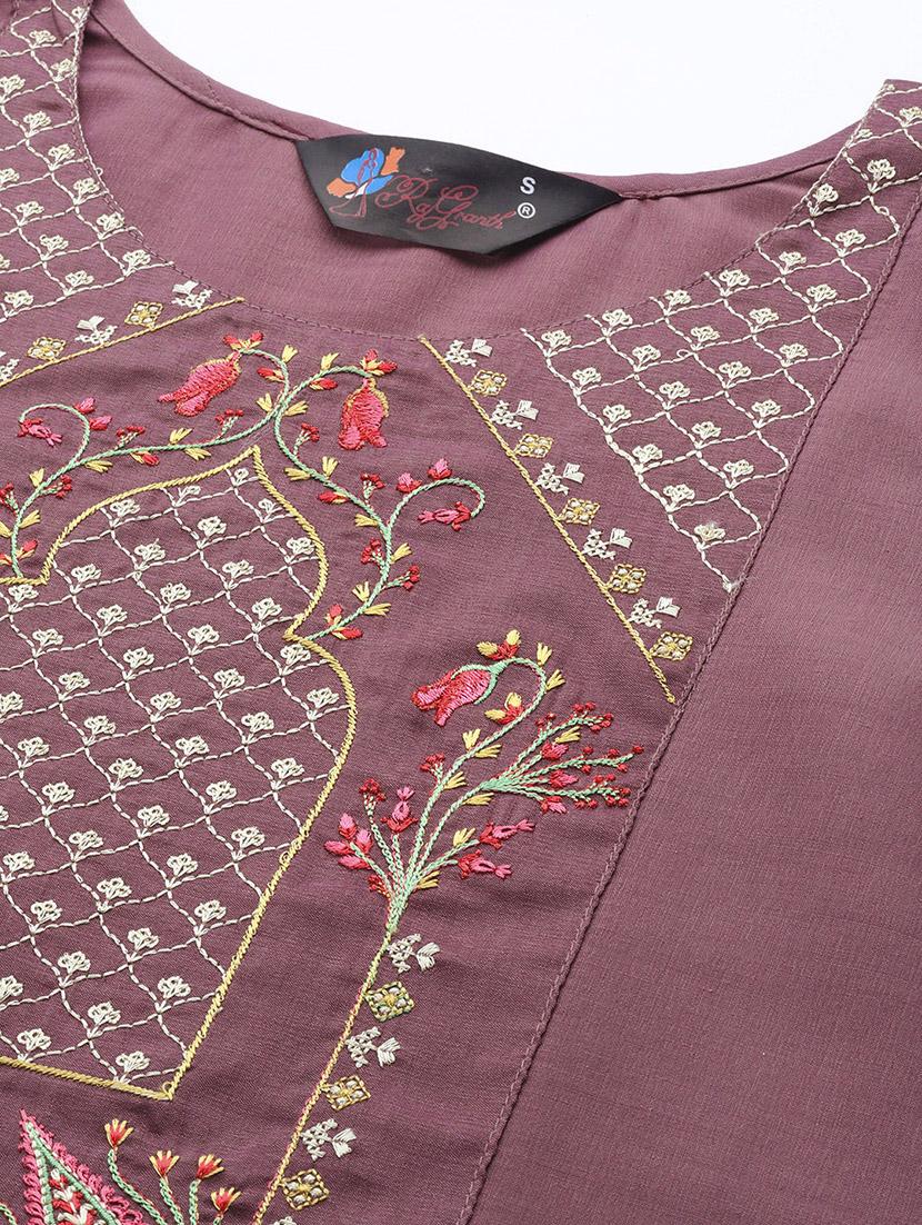 women round neck kurta pant set with dupatta - 20983148 - Standard Image - 4