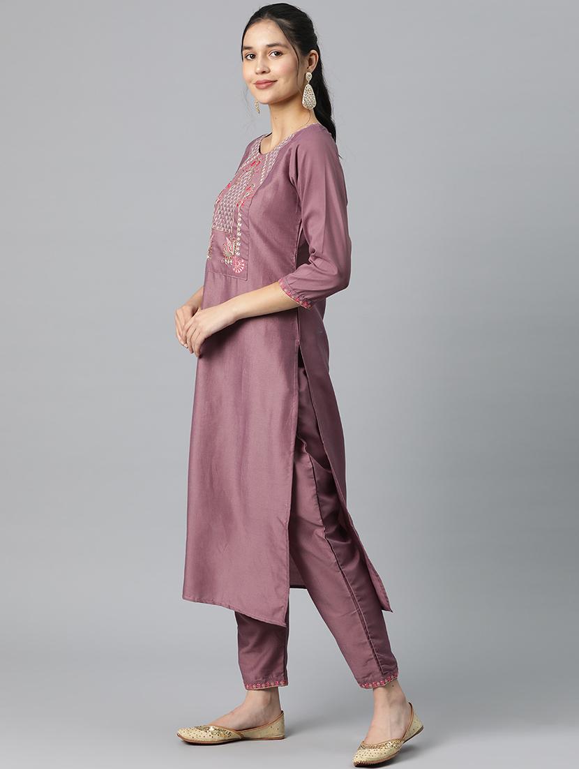 women kurta pant set with dupatta - 20983154 -  Standard Image - 1