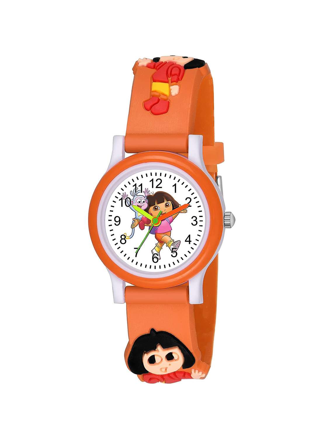 orange silicone watch