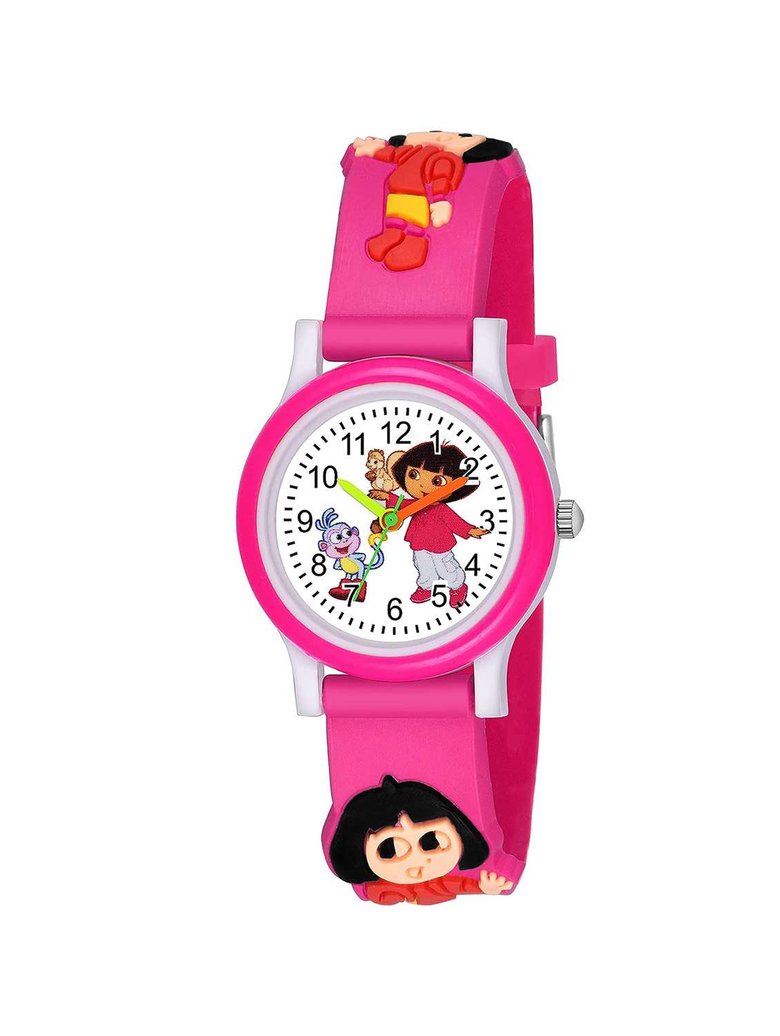 pink silicone watch