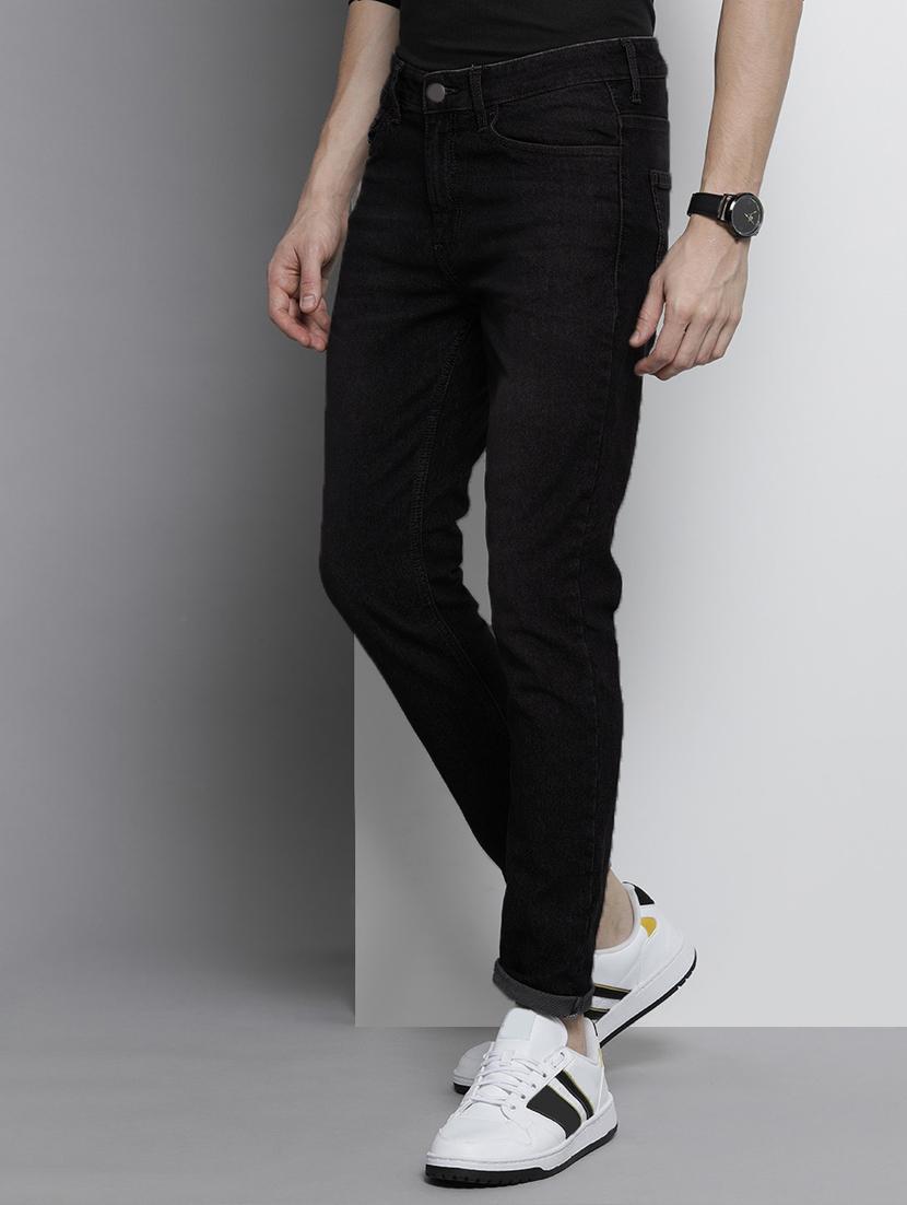 men solid mid rise cotton jeans - 20983214 -  Standard Image - 1