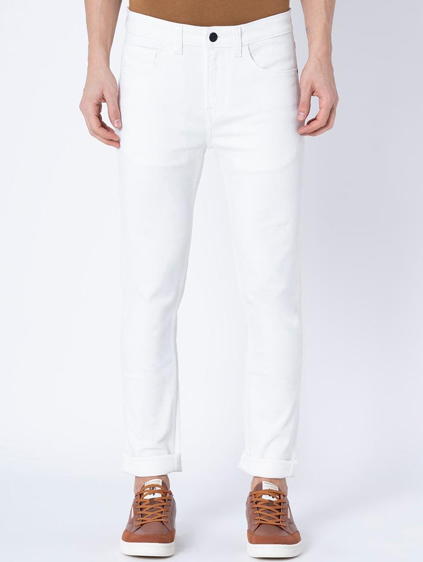men solid mid rise cotton jeans - 20983221 - Zoom Image - 0