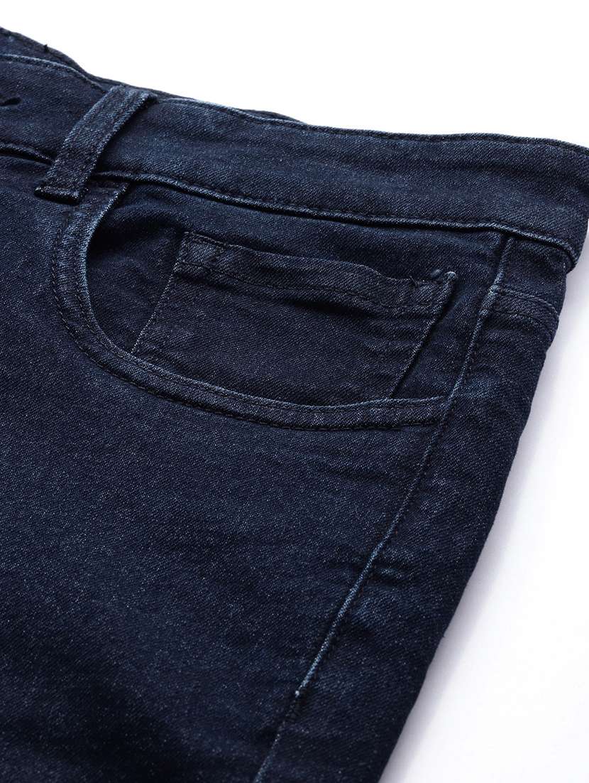 men solid mid rise cotton jeans - 20983224 - Standard Image - 4