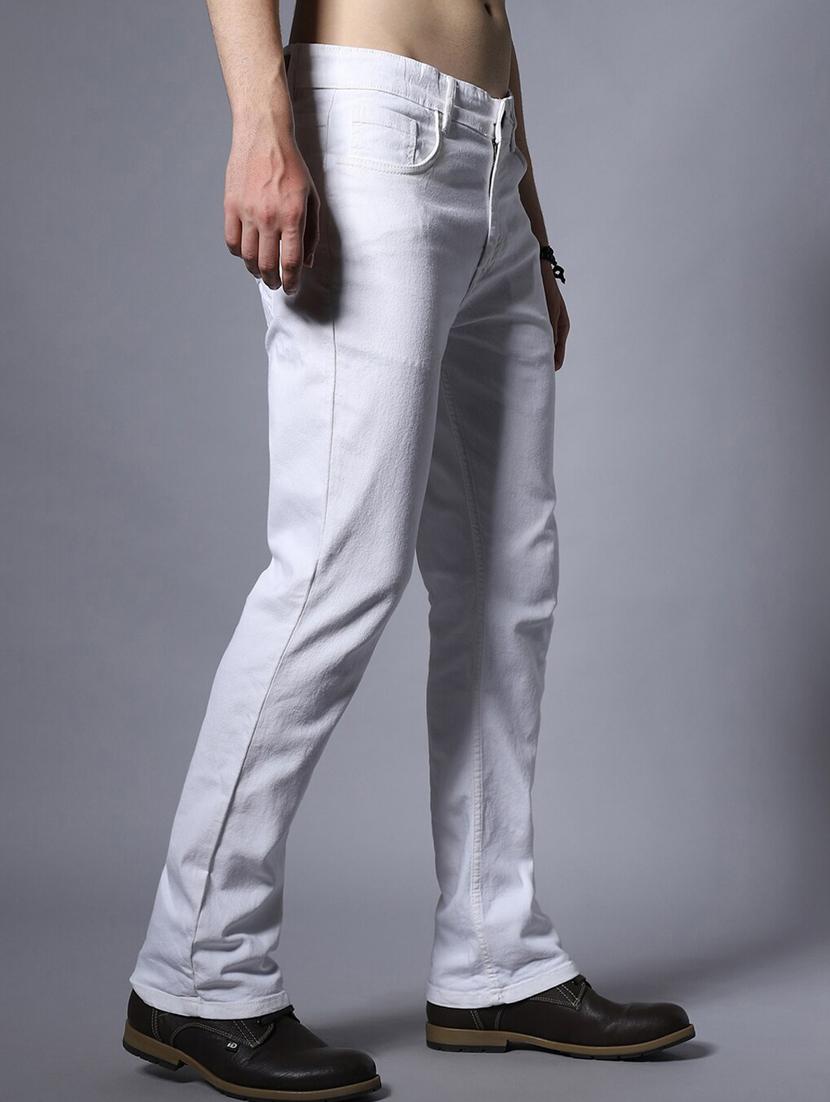 men solid mid rise cotton jeans - 20983229 - Standard Image - 1