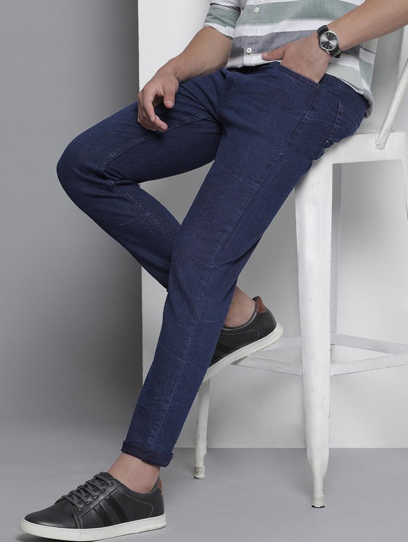 men solid mid rise cotton jeans - 20983232 -  Standard Image - 1