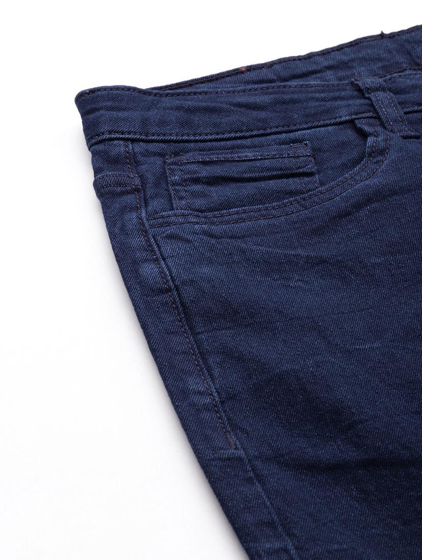 men solid mid rise cotton jeans - 20983232 - Standard Image - 4