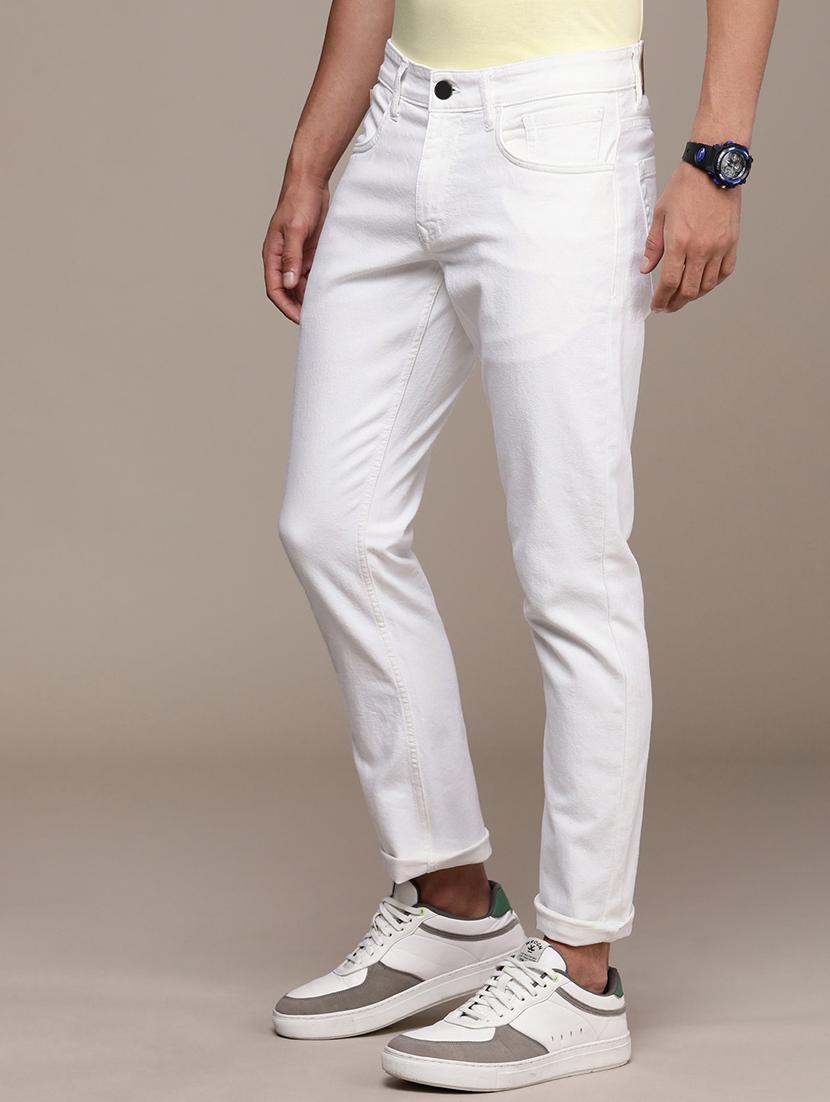 men solid mid rise cotton jeans - 20983245 -  Standard Image - 1