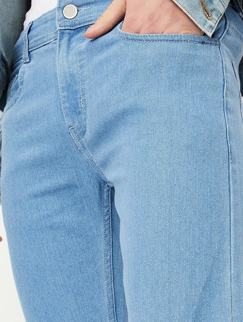 men solid mid rise cotton jeans - 20983247 - Standard Image - 4