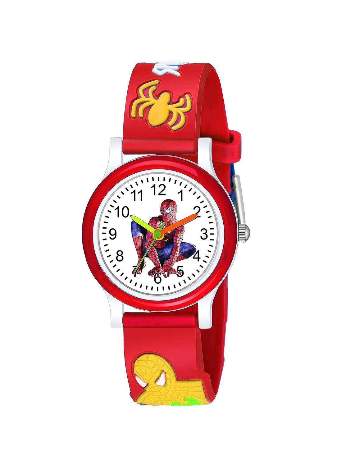 red silicone watch