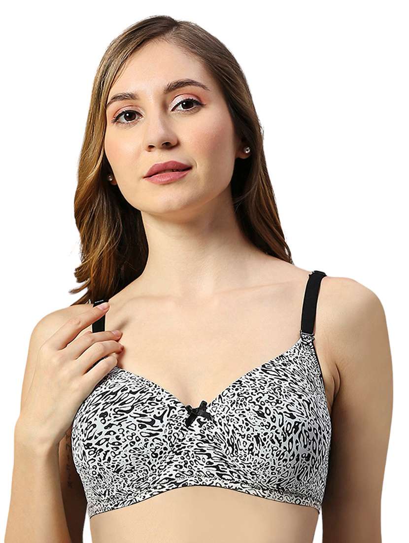 women non wired printed t-shirt bra