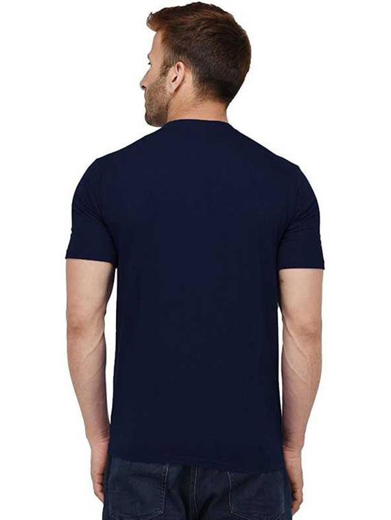men round neck front print t-shirt - 20985185 - Standard Image - 1