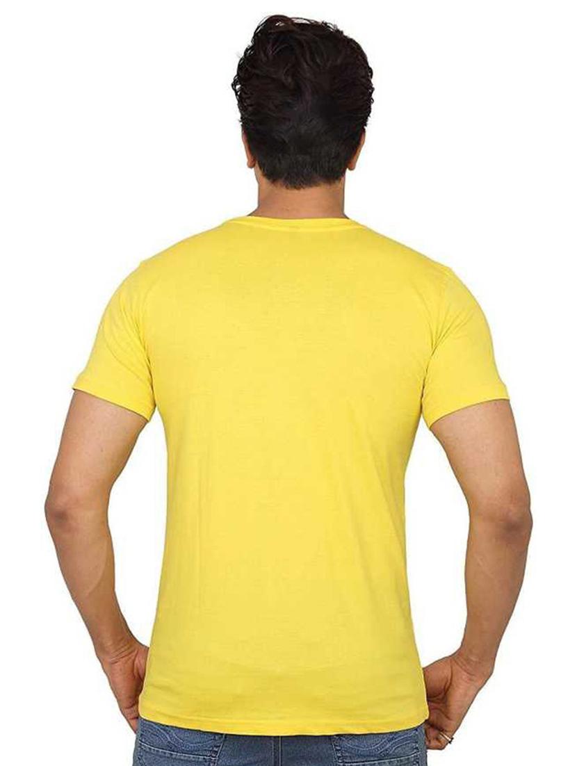 men round neck chest print t-shirt - 20987088 - Standard Image - 1