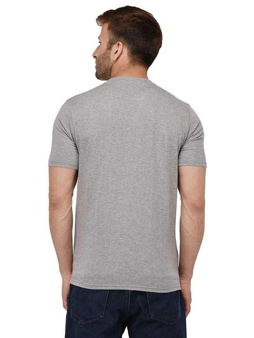 men's round neck front print t-shirt - 20987884 -  Standard Image - 1