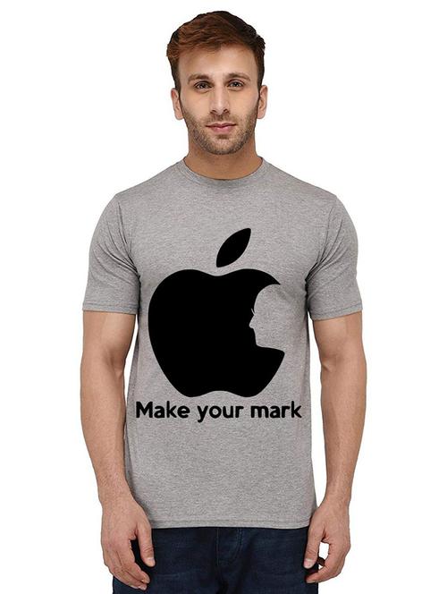men round neck front print t-shirt - 20987908 - Standard Image - 0