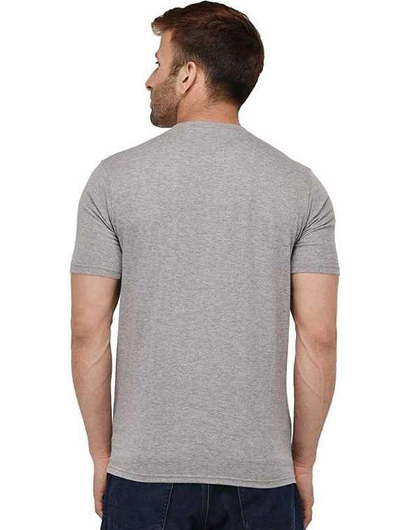 men round neck front print t-shirt - 20988614 - Standard Image - 1