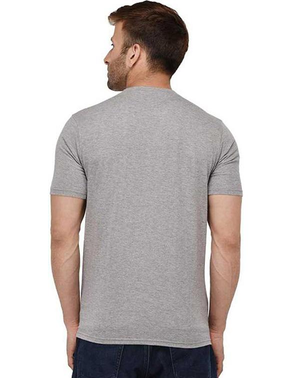 men's round neck front print t-shirt - 20988796 - Standard Image - 1