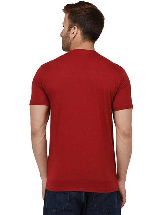 men's round neck front print t-shirt - 20992733 - Standard Image - 1