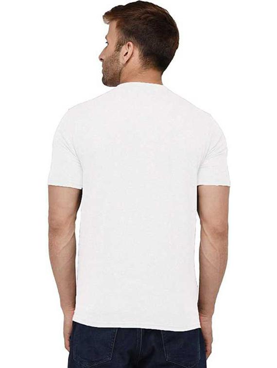 men round neck chest print t-shirt - 20993698 - Standard Image - 1