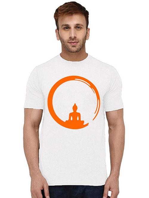 men round neck chest print t-shirt - 20995041 - Standard Image - 0