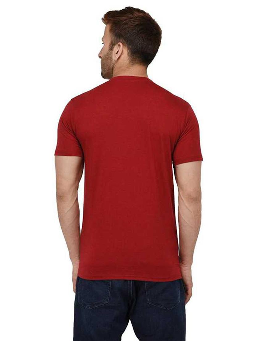 men round neck front print t-shirts - 20996034 - Standard Image - 1