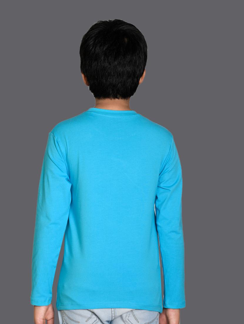light blue cotton blend tshirt - 20997002 - Standard Image - 1