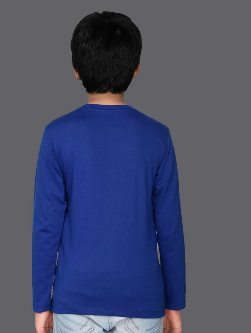 blue cotton blend tshirt - 20997038 - Standard Image - 1