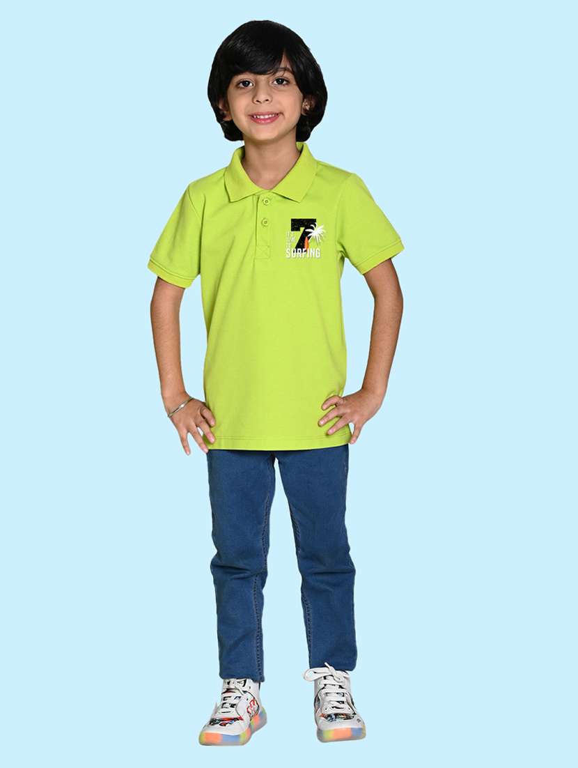 green poly cotton tshirt - 20997087 - Standard Image - 1