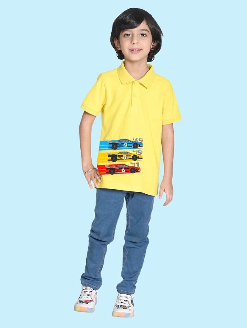 yellow poly cotton tshirt - 20997173 -  Standard Image - 1