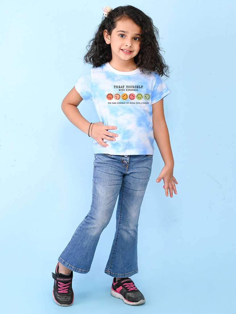 blue cotton blend tee - 20997458 -  Standard Image - 1