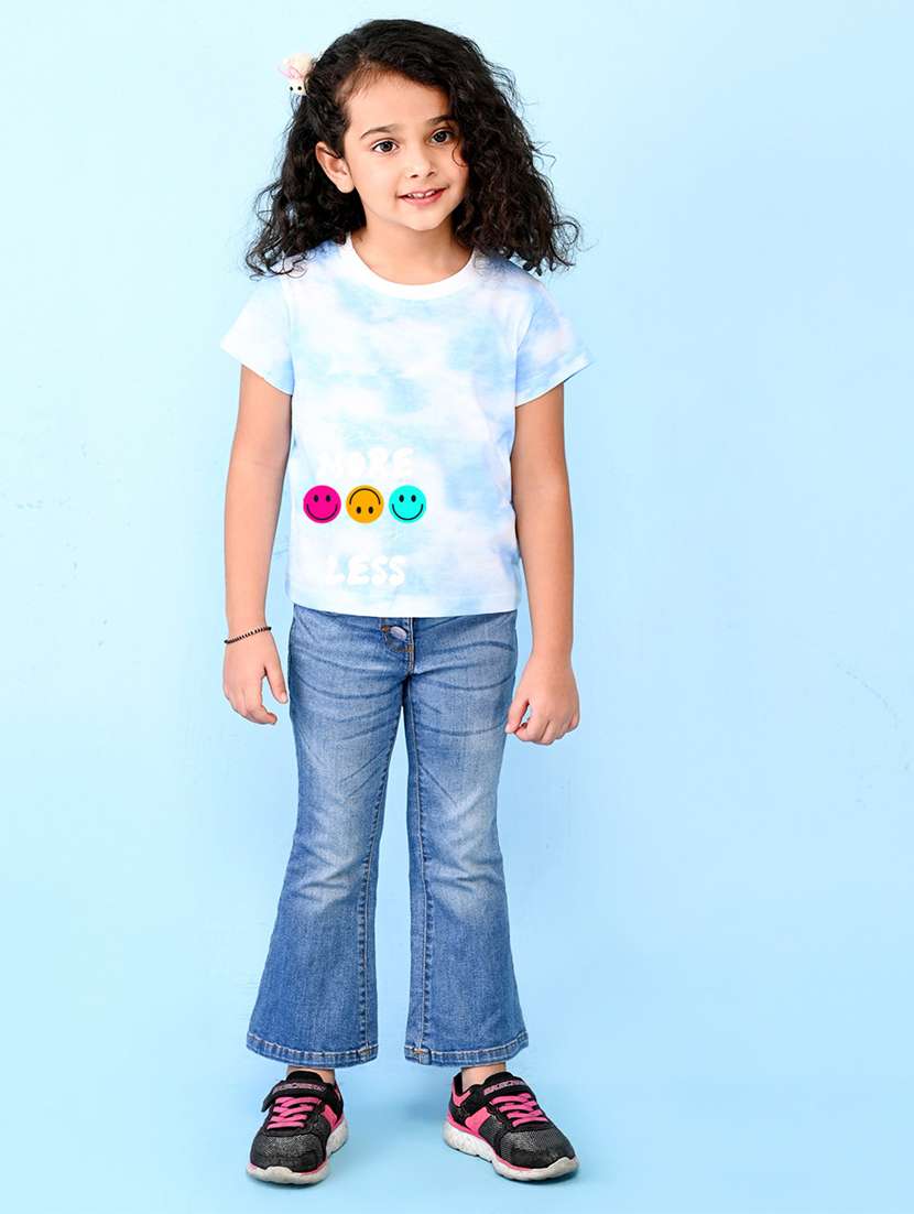 blue cotton blend tee - 20997530 - Standard Image - 1