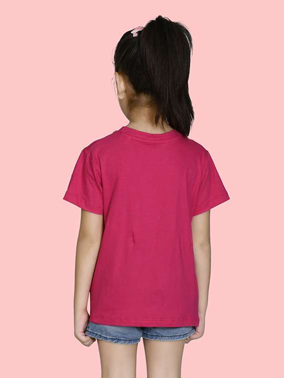 fuchsia cotton blend tee - 20997690 - Standard Image - 1
