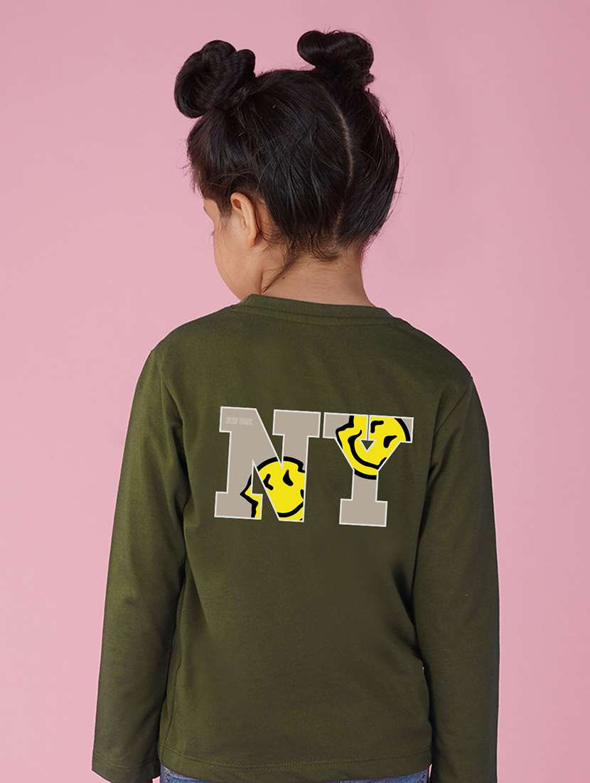 olive cotton blend tee - 20997778 - Standard Image - 1
