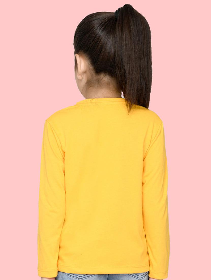 yellow cotton blend tee - 20997836 - Standard Image - 1