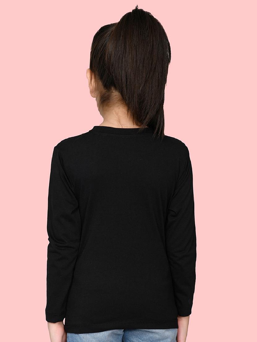 black cotton blend tee - 20997842 - Standard Image - 1