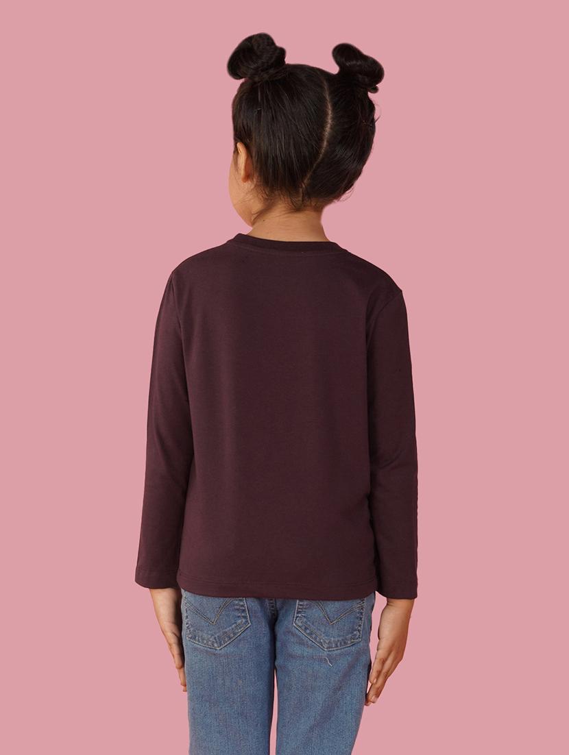 maroon cotton blend tee - 20997866 -  Standard Image - 1