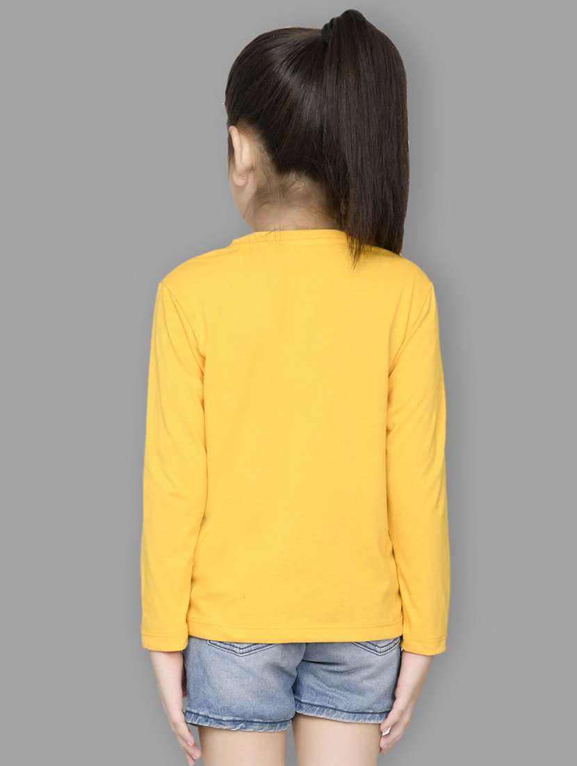 yellow cotton blend tee - 20997905 -  Standard Image - 1