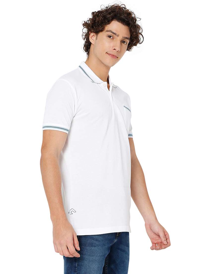 white cotton plain tshirt - 20998369 -  Standard Image - 1