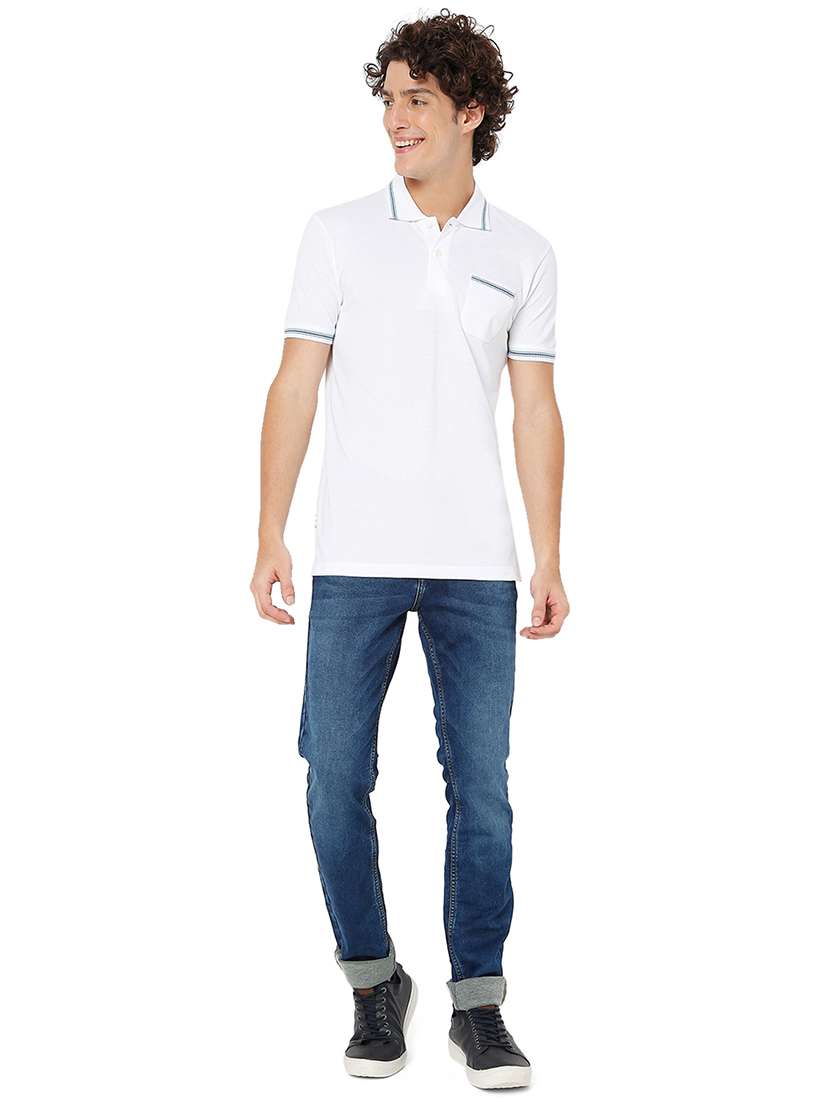 white cotton plain tshirt - 20998369 -  Standard Image - 4
