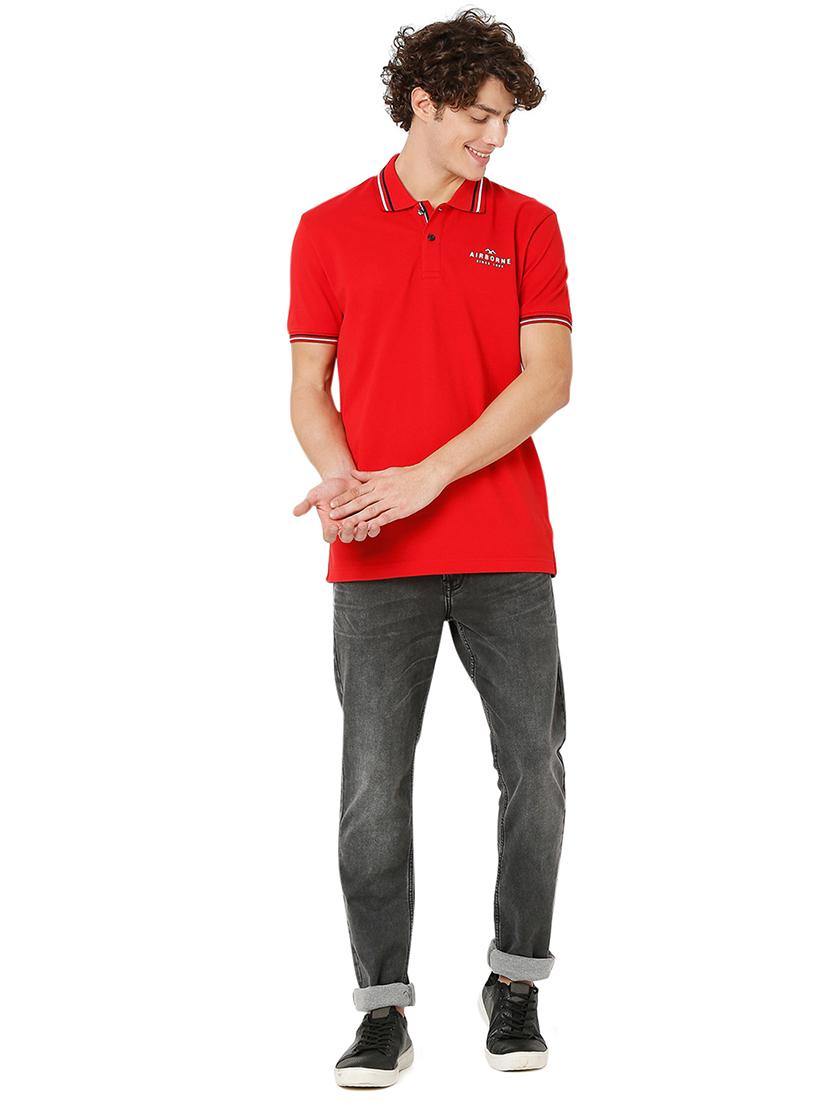 red cotton plain tshirt - 20998392 - Standard Image - 4
