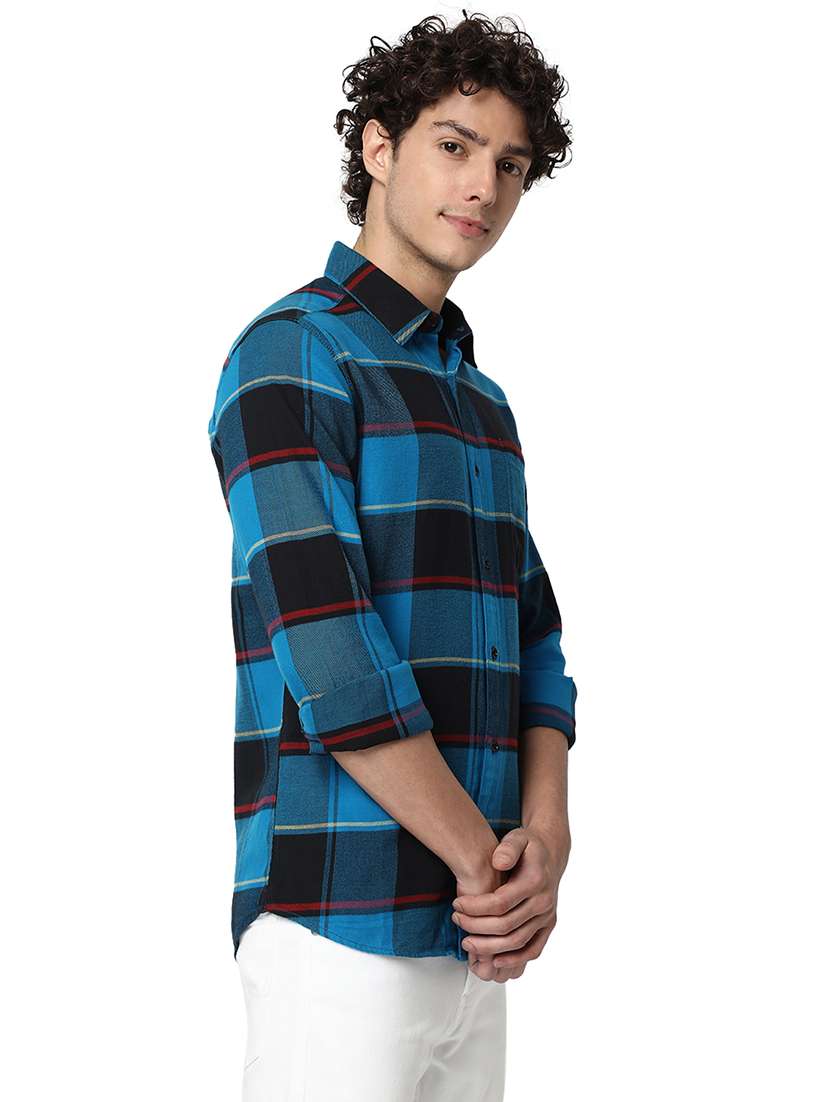 black cotton casual shirt - 20998505 - Standard Image - 1